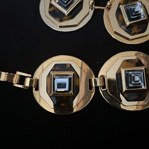 NWT Tortoise and Gold Necklace and Bracelet Set - Picture 3 of 9